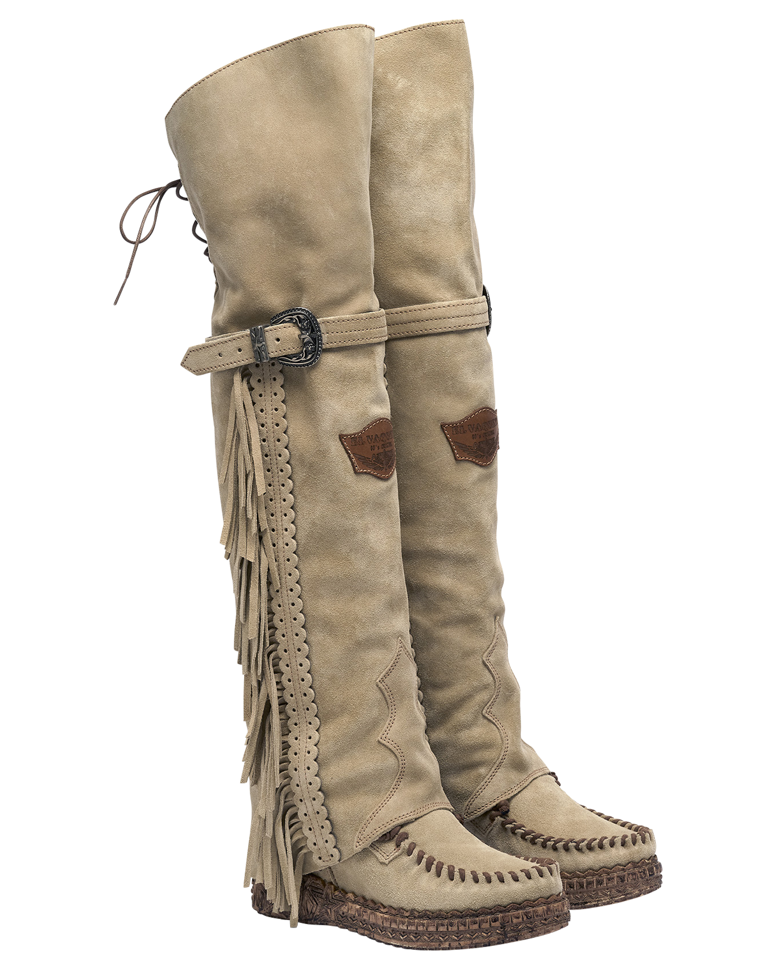 El Vaquero Coleen Silverstone Corda Moccasin Boots