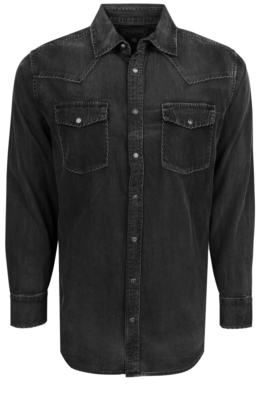 Madison Creek Branson Whipstitch Denim Shirt