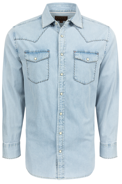Madison Creek Branson Whipstitch Denim Shirt