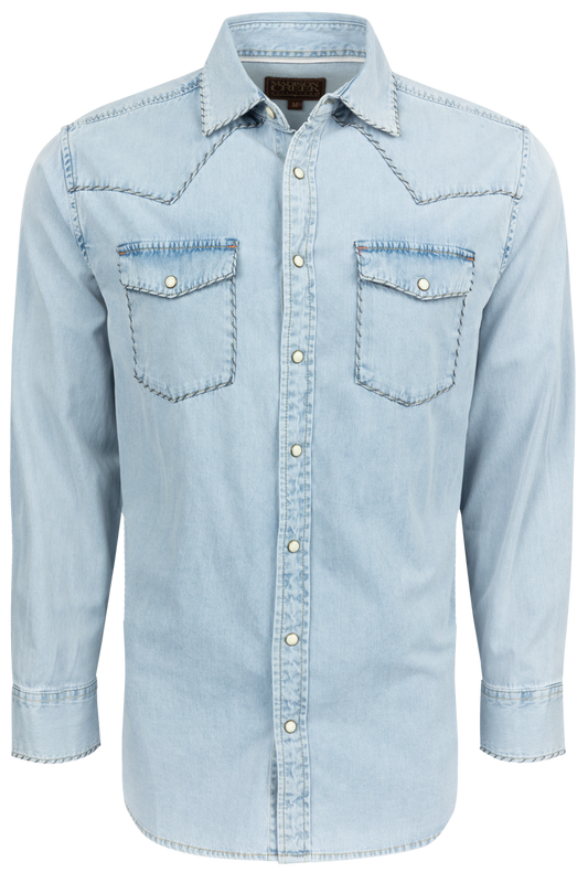 Madison Creek Branson Whipstitch Denim Shirt
