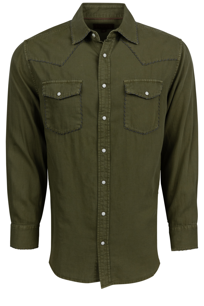 Madison Creek Branson Whipstitch Denim Shirt