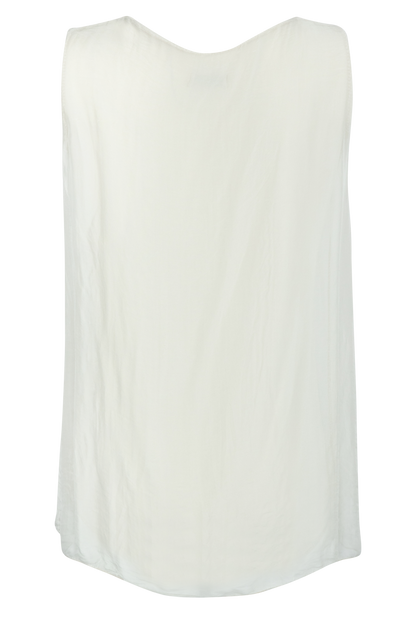 Gigi Sleeveless V-Neck Silk Top