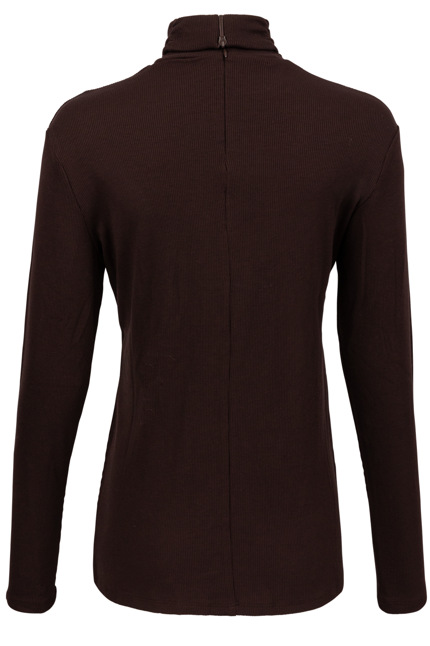 Tasha Polizzi Chocolate Turtleneck