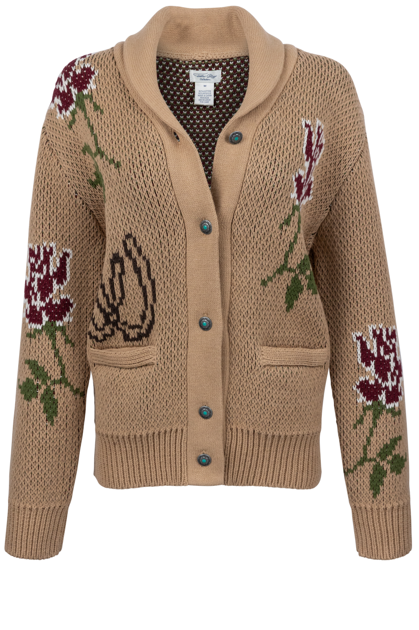 Tasha Polizzi Sunny Rose Horse Sweater Cardigan