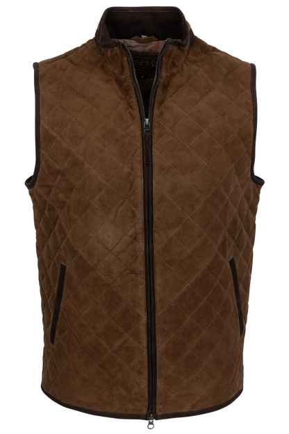 Madison Creek Ridgeland Quilted Goat Suede Vest