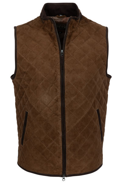 Madison Creek Ridgeland Quilted Goat Suede Western Vest | Pinto Ranch
