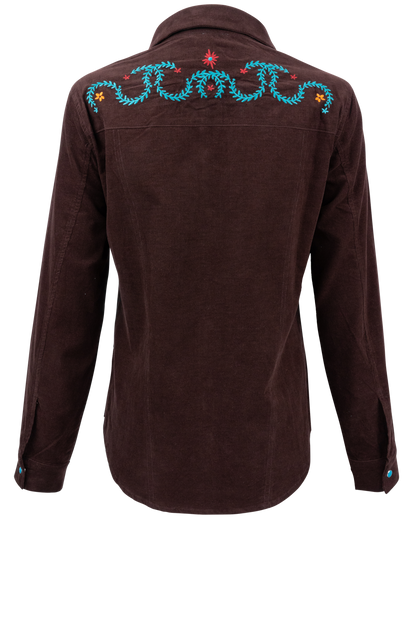 Tasha Polizzi Embroidered Corduroy Shirt