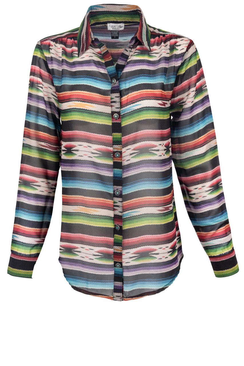 Tasha Polizzi Ramsey Serape Print Blouse