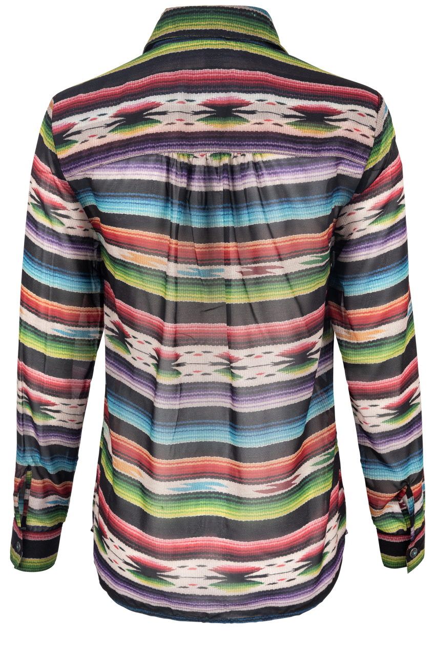 Tasha Polizzi Ramsey Serape Print Blouse