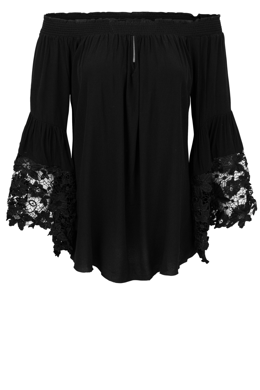 Muche et Muchette Venus Lace Top - Black