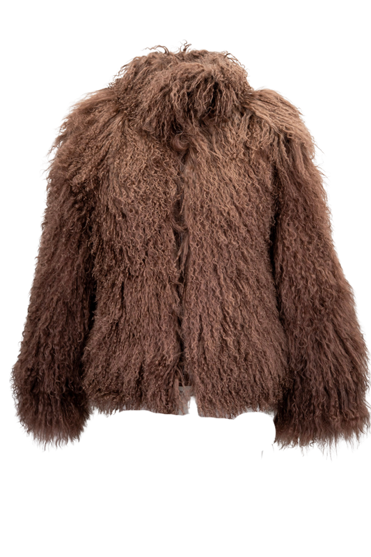 Pinto Ranch Chocolate Tibetan Fur Jacket