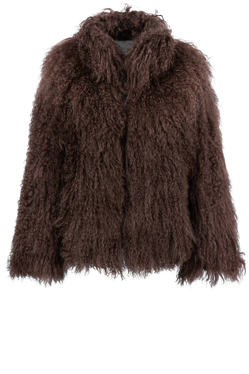 Pinto Ranch Chocolate Tibetan Fur Jacket
