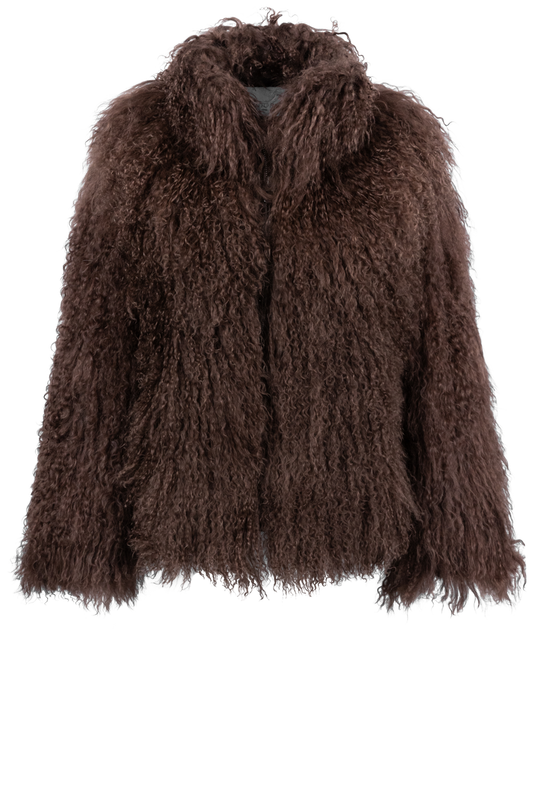 Pinto Ranch Chocolate Tibetan Fur Jacket