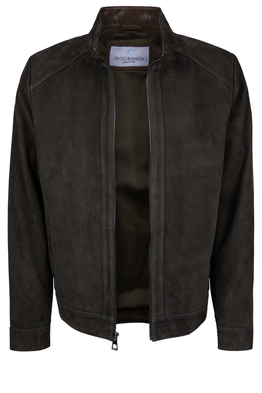 Pinto Ranch Dark Green Suede Coat