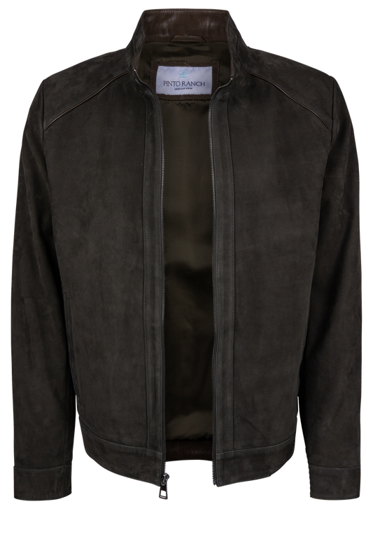 Pinto Ranch Dark Green Suede Coat