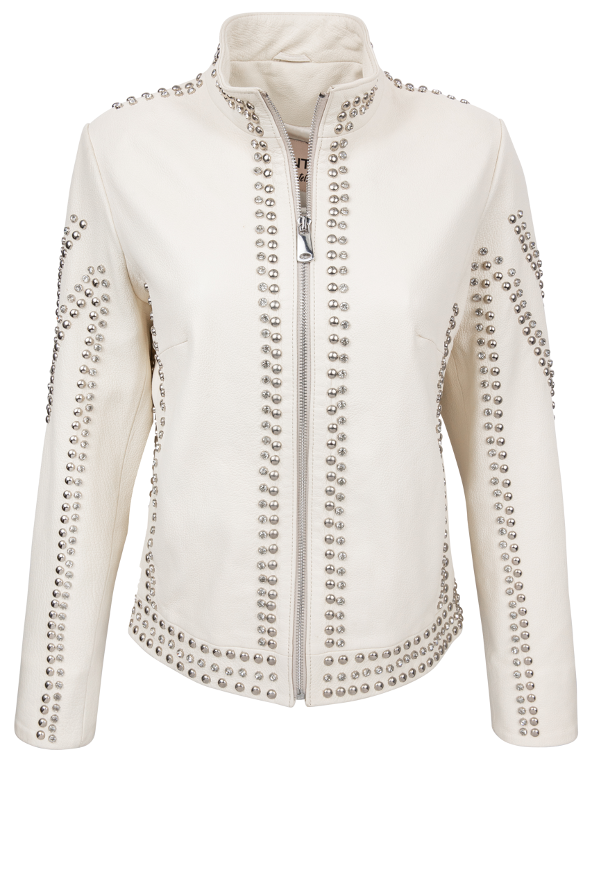 Pinto Ranch Crystal Leather Jacket