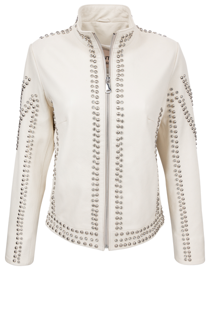 Pinto Ranch Crystal Leather Jacket