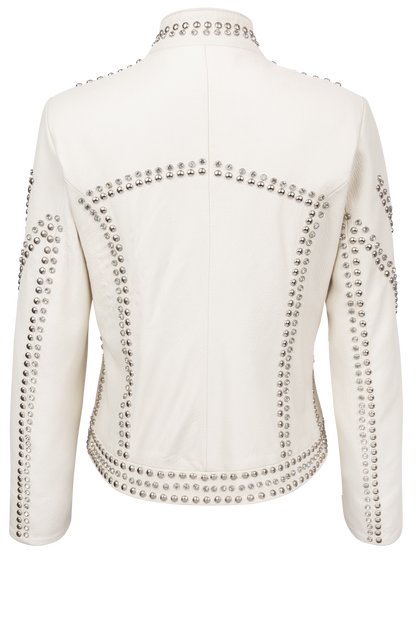 Pinto Ranch Crystal Leather Jacket