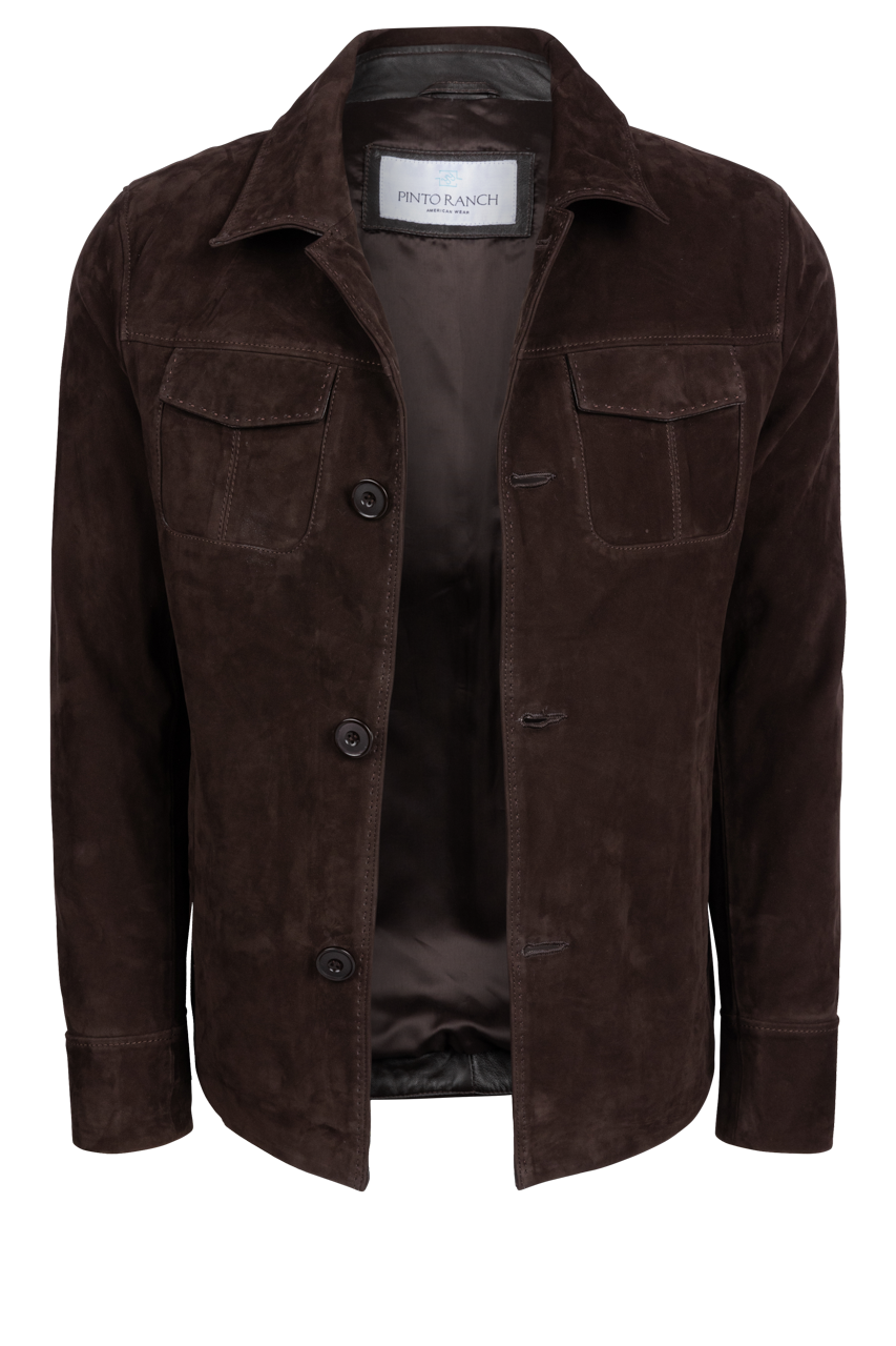 Pinto Ranch Chocolate Suede Jacket