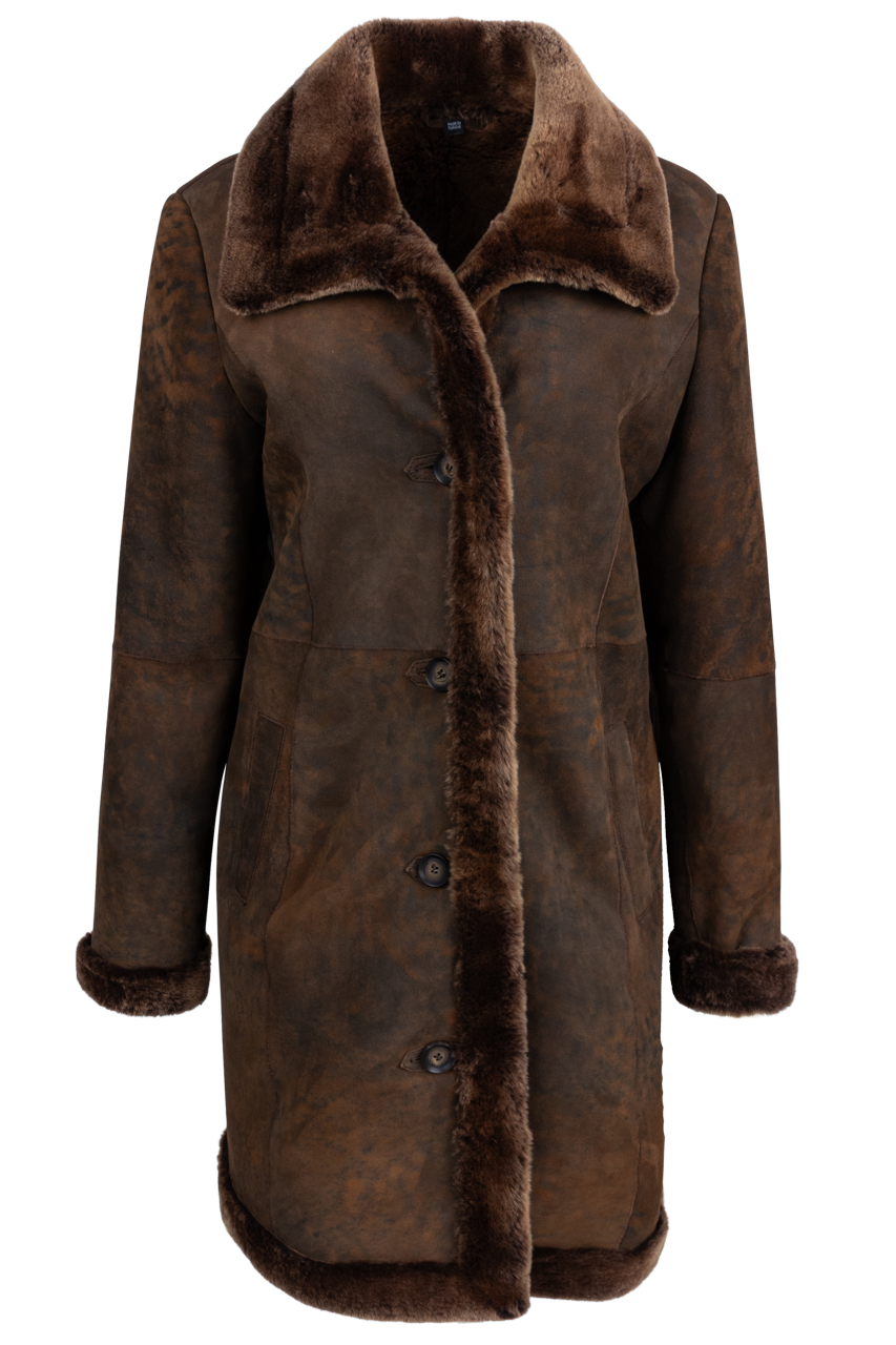 Pinto Ranch Sing Pinto Ranch Long Shearling Western Coat | Pinto Ranch