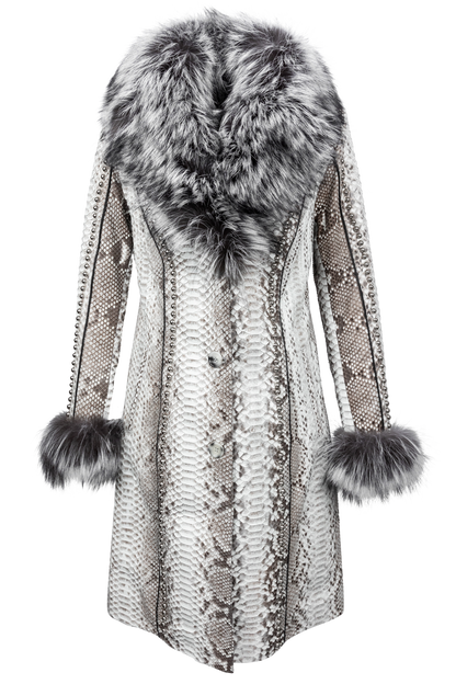 Pinto Ranch Gray Python Coat