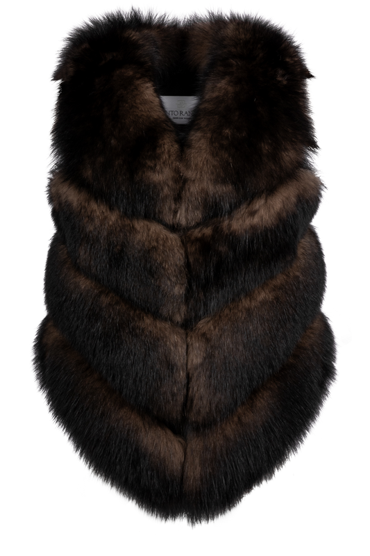 Pinto Ranch Dark Brown Fur Vest
