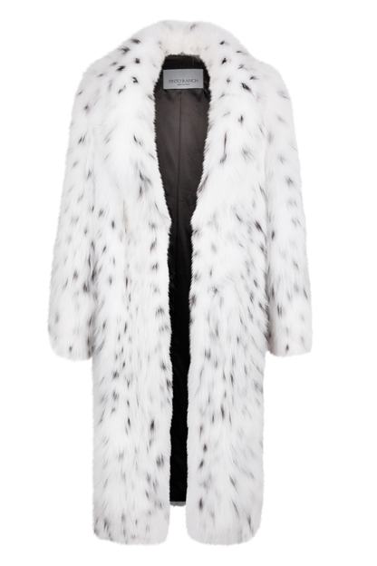 Pinto Ranch Long White Lynx Coat
