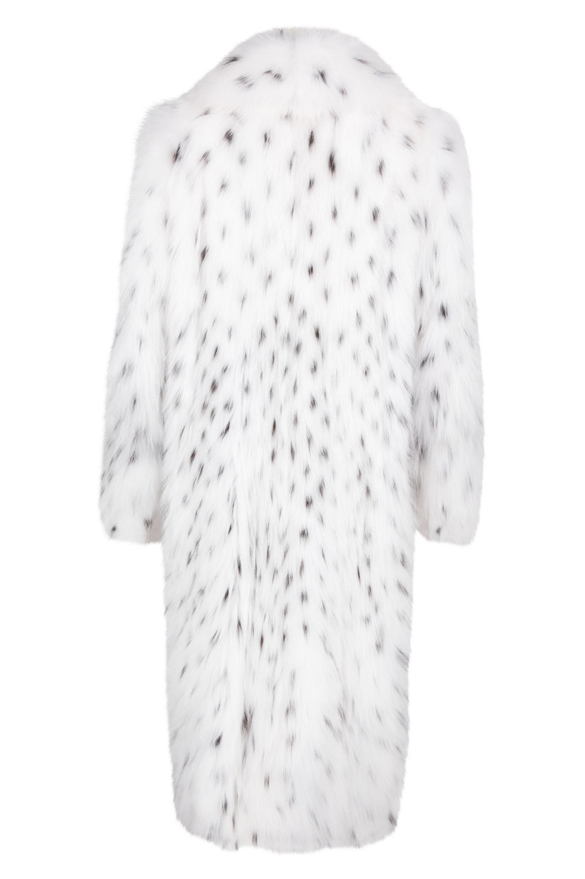 Pinto Ranch Long White Lynx Coat