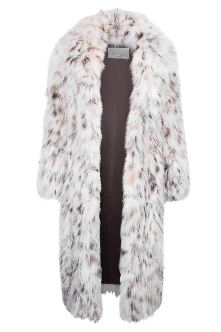 Pinto Ranch Long Natural Lynx Coat