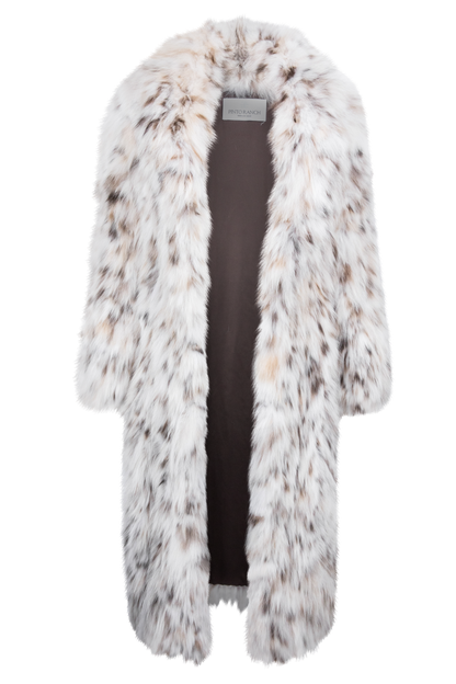 Pinto Ranch Long Natural Lynx Coat