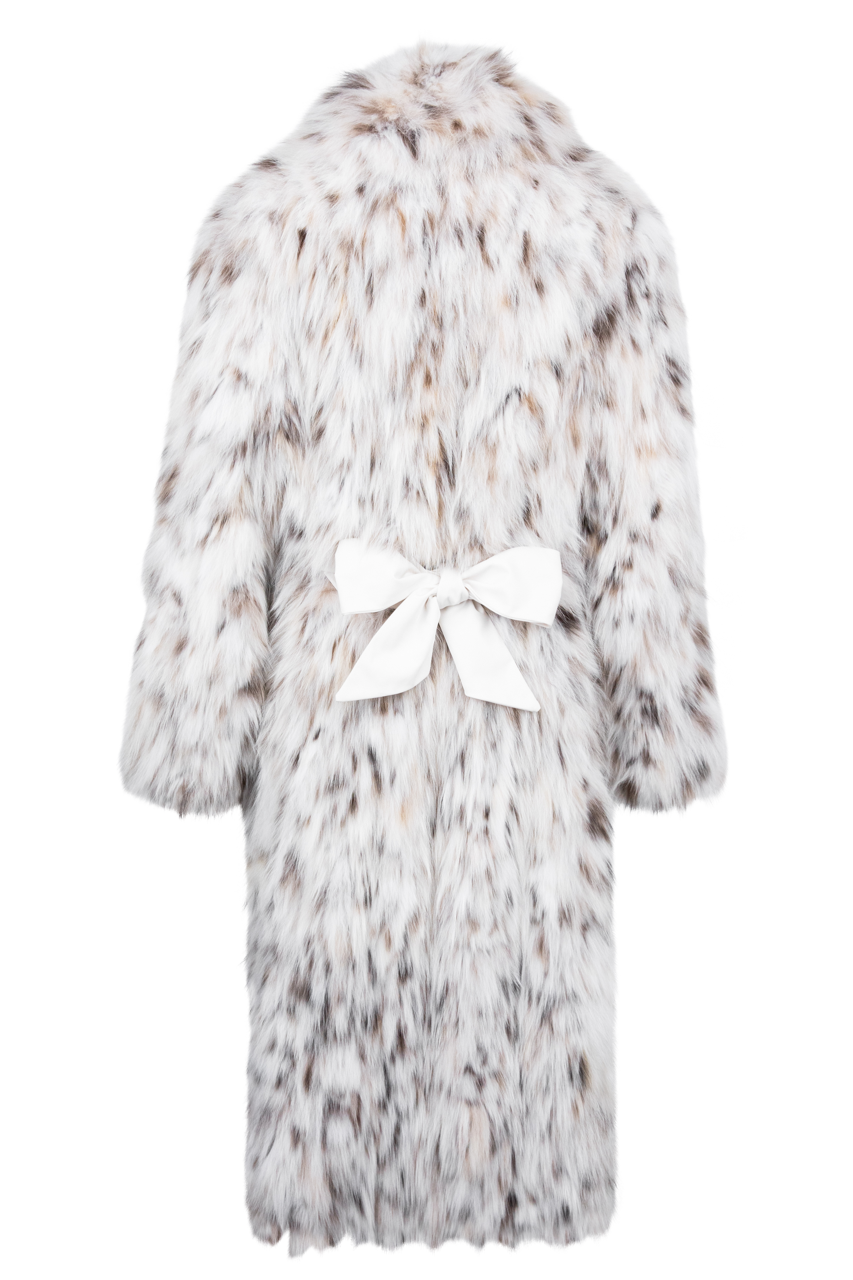 Pinto Ranch Long Natural Lynx Coat