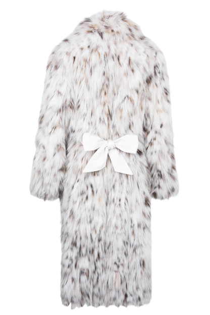 Pinto Ranch Long Natural Lynx Coat