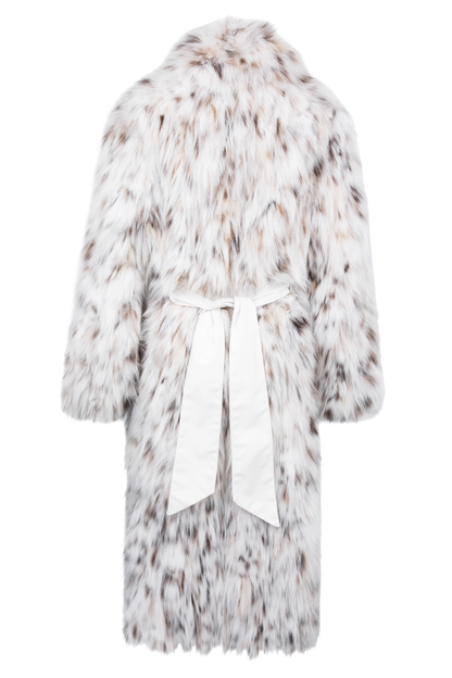 Pinto Ranch Long Natural Lynx Coat