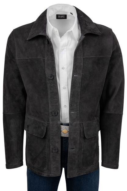 Pinto Ranch Charcoal Reversible Suede Jacket