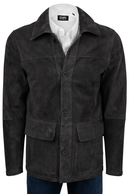 Pinto Ranch Charcoal Reversible Suede Jacket