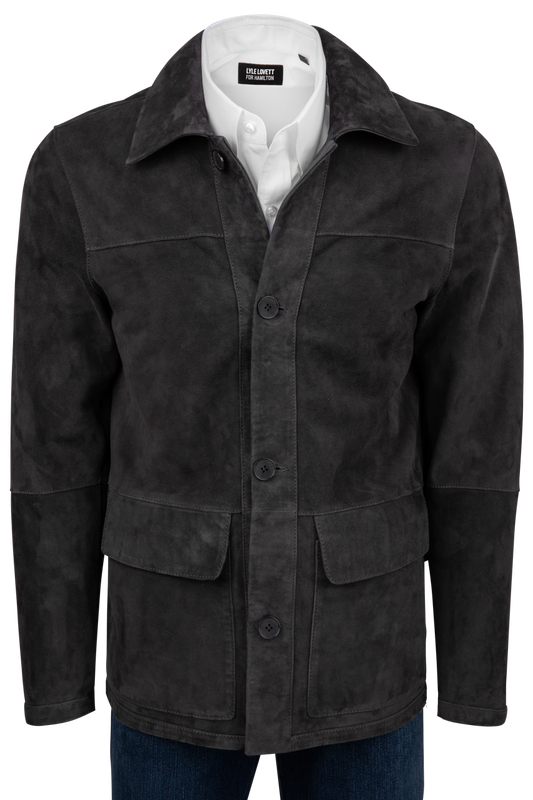 Pinto Ranch Charcoal Reversible Suede Jacket