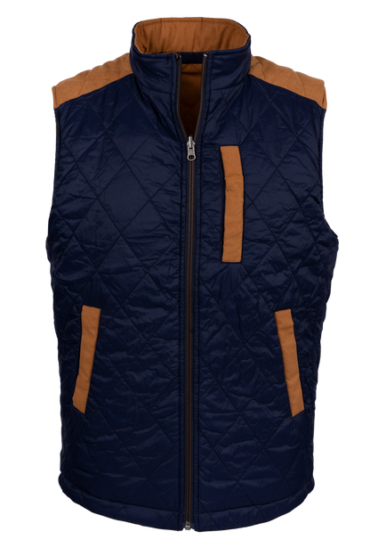 Madison Creek High Point Reversible Vest - Brown/Navy