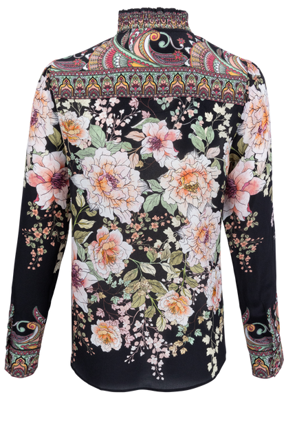 Hale Bob Hanna Silk Floral Blouse