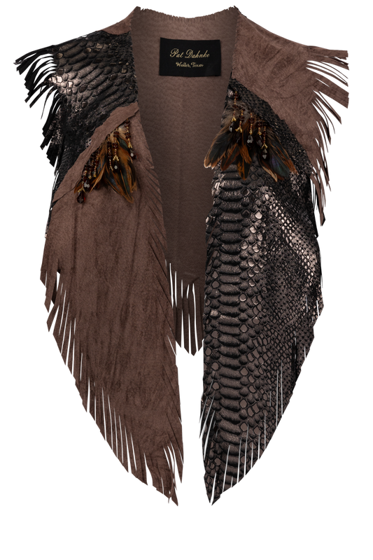 Pat Dahnke Stamped Python Kickapoo Collar