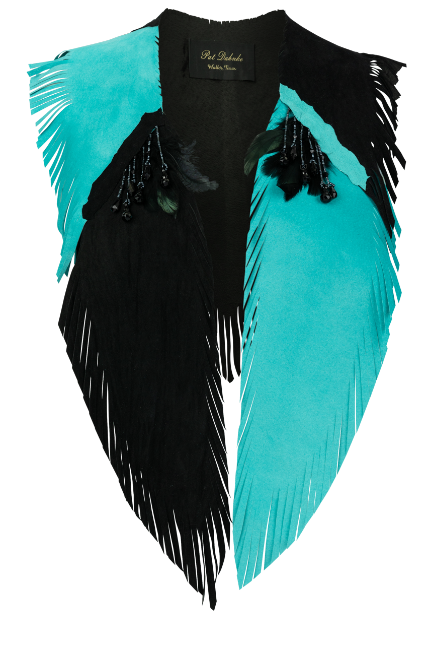 Pat Dahnke Turquoise & Black Kickapoo Collar