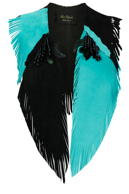 Pat Dahnke Turquoise & Black Kickapoo Collar