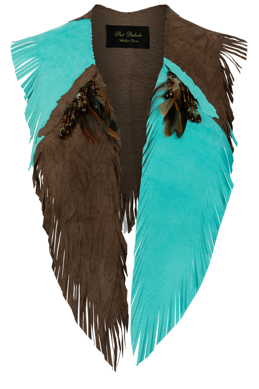 Pat Dahnke Turquoise & Brown Kickapoo Collar