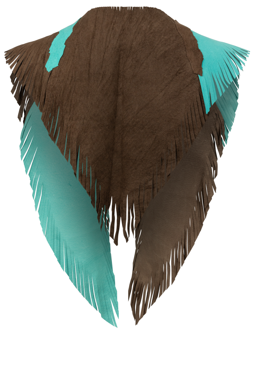 Pat Dahnke Turquoise & Brown Kickapoo Collar