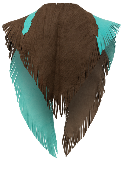 Pat Dahnke Turquoise & Brown Kickapoo Collar