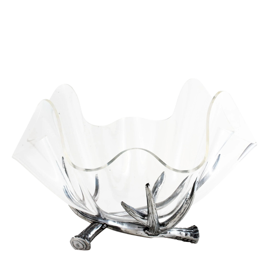 Arthur Court Antler Acrylic Bowl