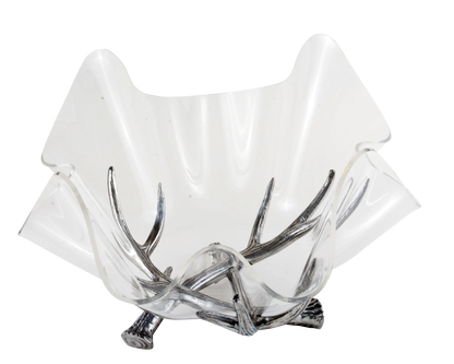 Arthur Court Antler Acrylic Bowl