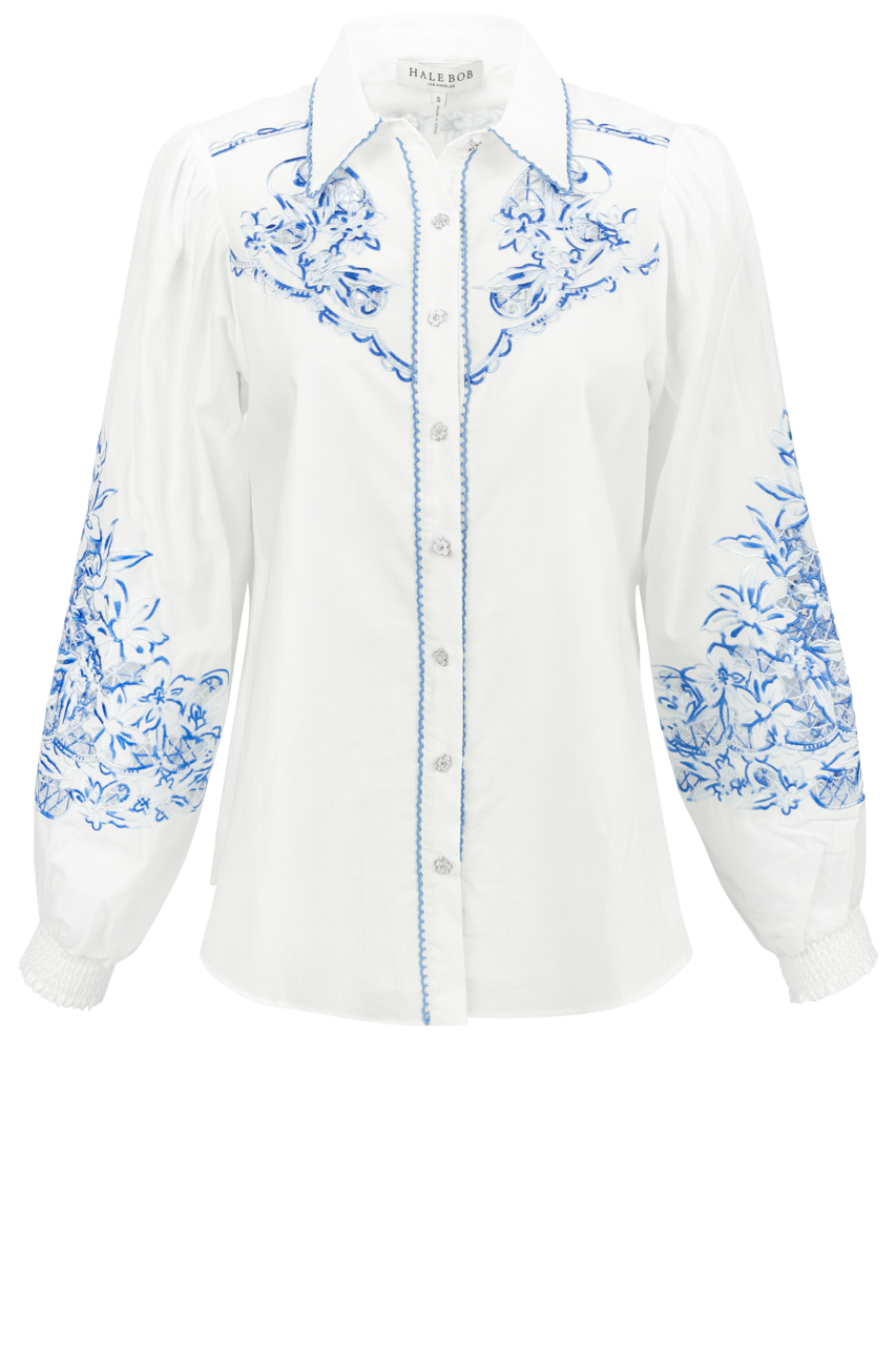 Hale Bob Jianna Embroidered Top