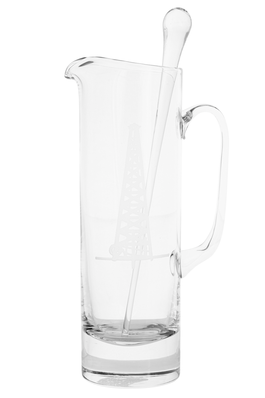 Evergreen Crystal Martini Pitcher