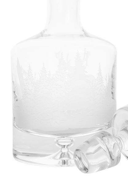 Evergreen Crystal Whitetail Decanter