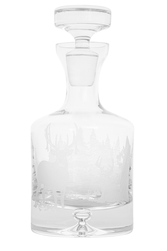 Evergreen Crystal Whitetail Decanter